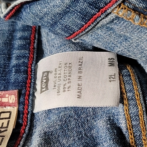 Vintage LEVI 550 Y2K Relaxed Tapered Straight Leg Classic Retro Blue Jeans 12L - Picture 5 of 16